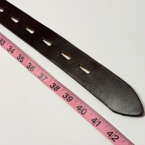 Izette Women’s Genuine Leather Western Style Belt Made in Canada Size L (A4) - Picture 8 of 9